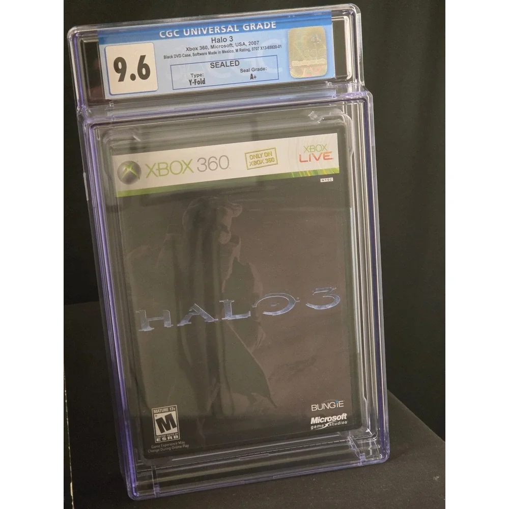 Halo 3 Legendary Edition Xbox 360 CGC 9.6 A+ Sealed Graded Game & Essentials Box